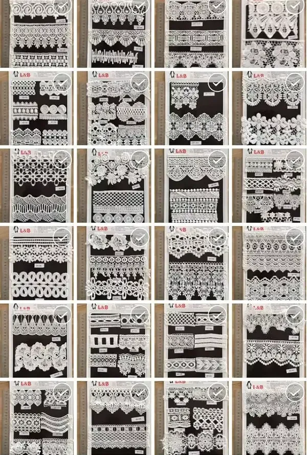 Multicolor Embroidered Lace With 3d Mesh Flowers Ribbon Beaded Tube Barcode Embroidery Lace