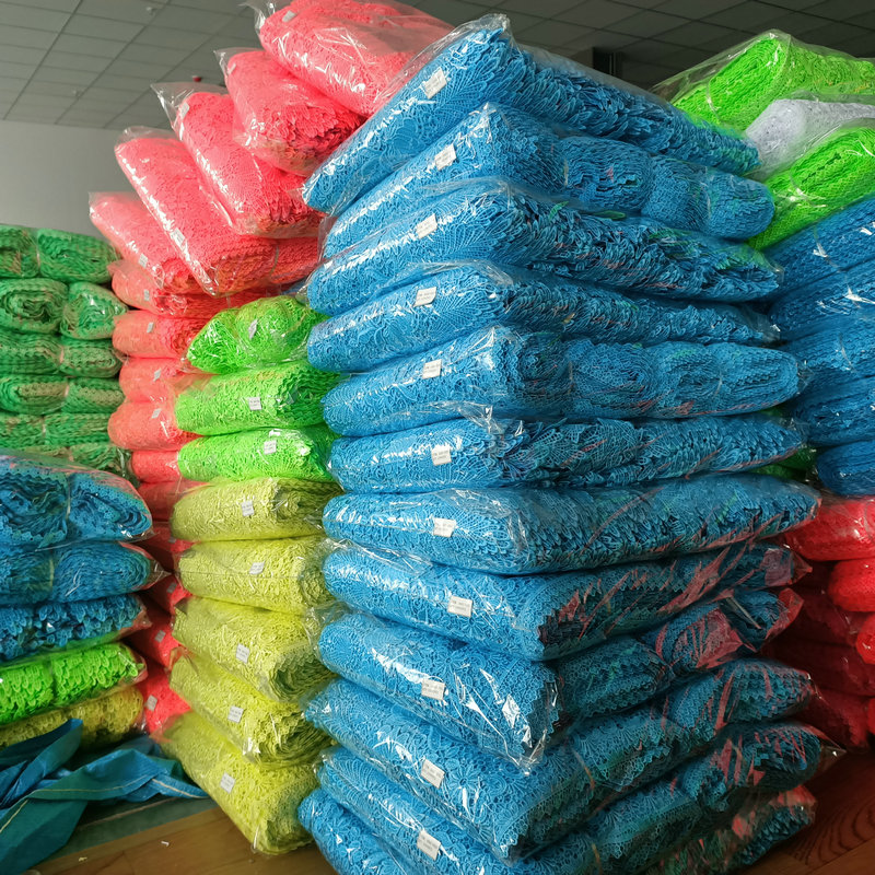 Wholesale Manufacturer Best Price Flower Lace Trim 100% Polyester Chemical Lace