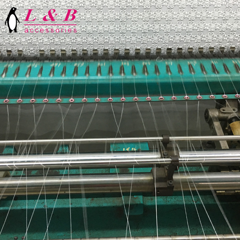 White Floret Cotton With Wavy Edges Lace Trim